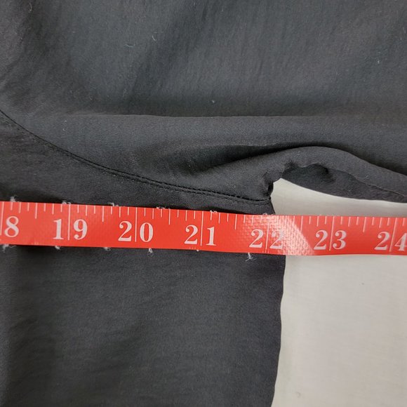 Abercrombie & Fitch Peasant Top Button Down Blouse Tie Sleeves Women's Small - Picture 10 of 11